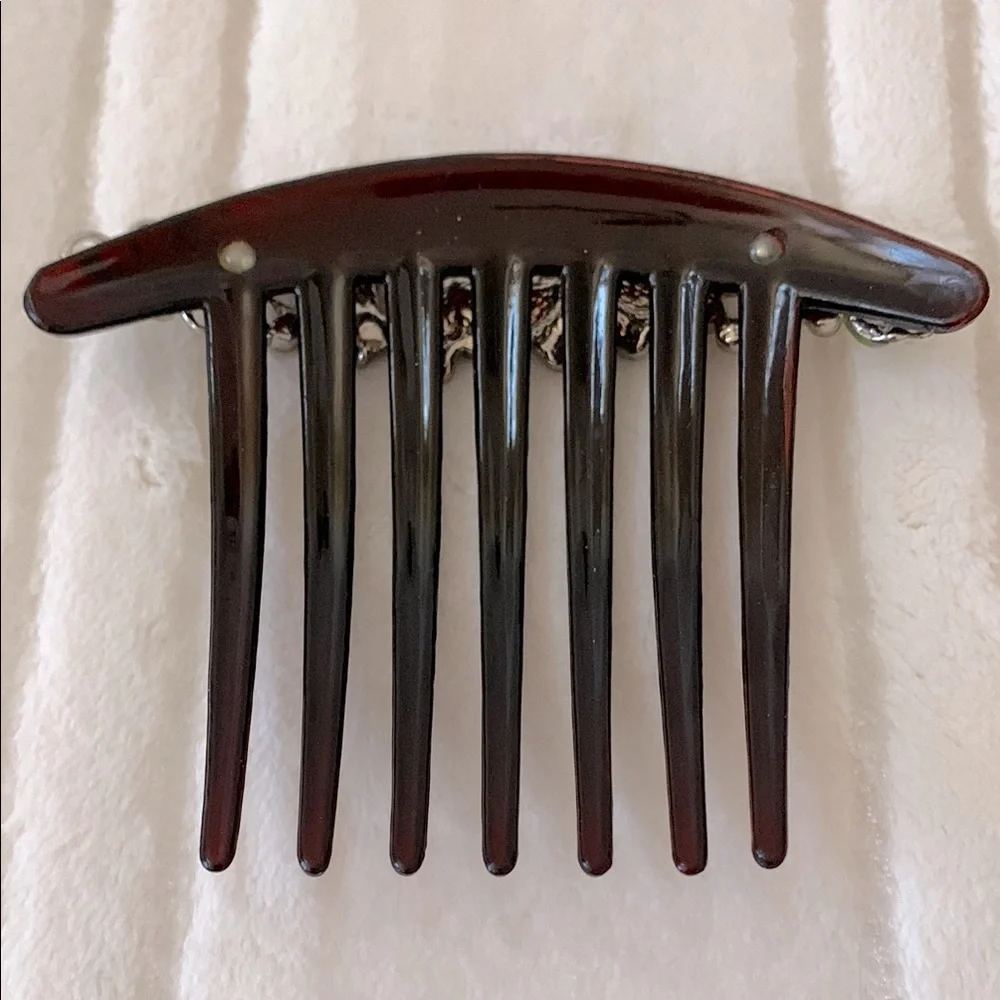 Hair French Side Comb Accessory Butterfly & Flowers